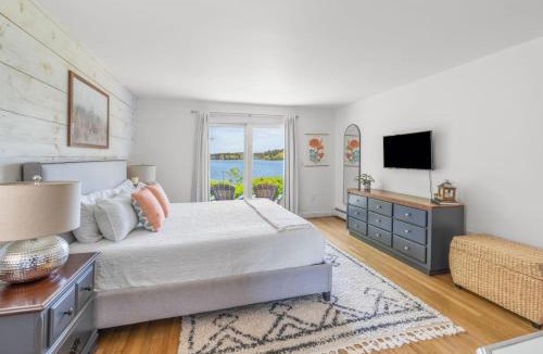 Dennis Port House | Stunning Waterfront Home with Hot Tub Deck Fire Pits and Office