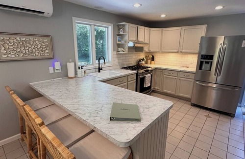 Oak Bluffs Cottage | Updated Coastal Oak Bluffs Retreat - AC, Patio, Walk to Town & Beach