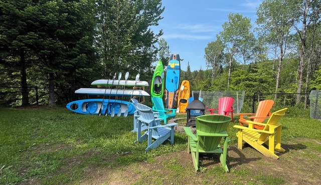 Chalet:Access Lac-Superieur+Spa+Near to Ski North side Mt-Tremblant et Mt-Blanc in Lac-Supérieur