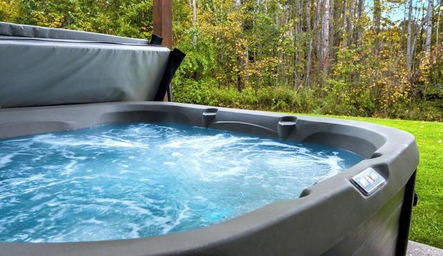 Epic Riverfront~2 Homes on 5 Acres~GameRm~HotTub~Gym~Theater~2 min to CrystalMtn in Thompsonville