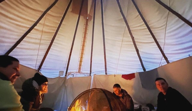 Standing Bear, Tipi for group of 6 in Markdale