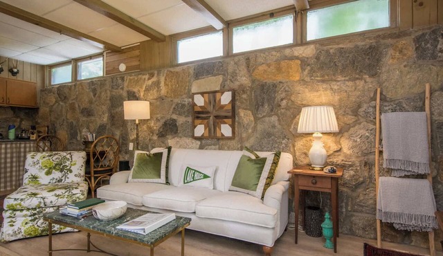 Stone Studio | Lakefront + Pool Access in Flat Rock