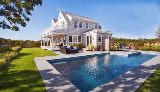 Stunning Modern Nantucket Cottage with Pool and Atlantic Ocean Views in Nantucket