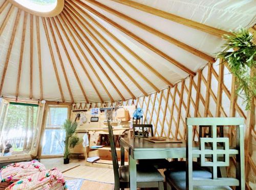 Waterfront CedarGrove Yurt-Glamp in Red Bay