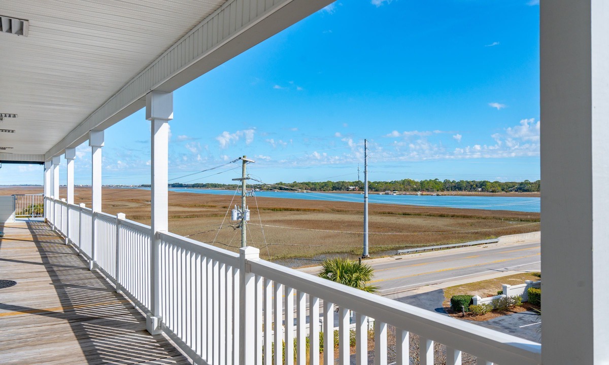 Folly Beach Condo | Marshwinds 1K! River & Marsh Views Screen Porch, Short Distance to Beach