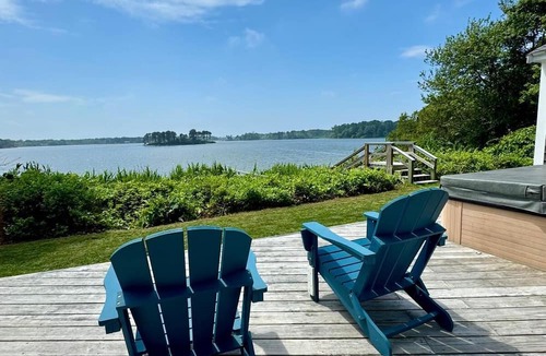 Dennis Port Cottage | Amazing Lakefront Property, Private Dock, Direct Access to Water, New Hot Tub/AC