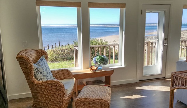 Beachfront home with private yard and Unbeatable Bay and Ocean views! in Netarts